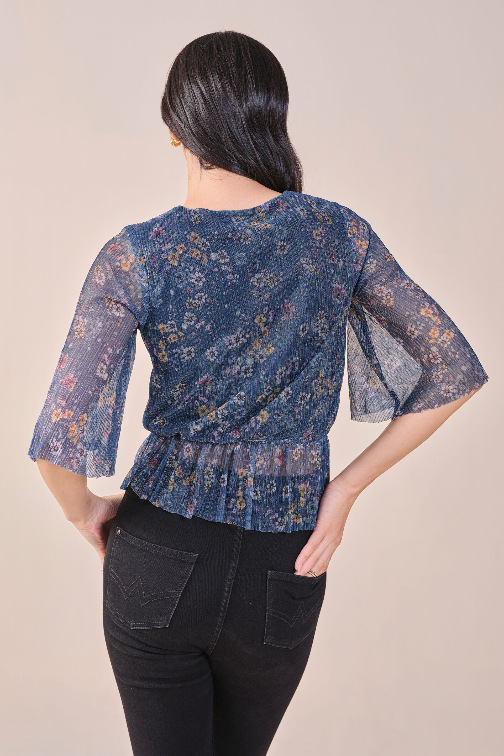 Paris Shimmer Top, Turquoise, image 6